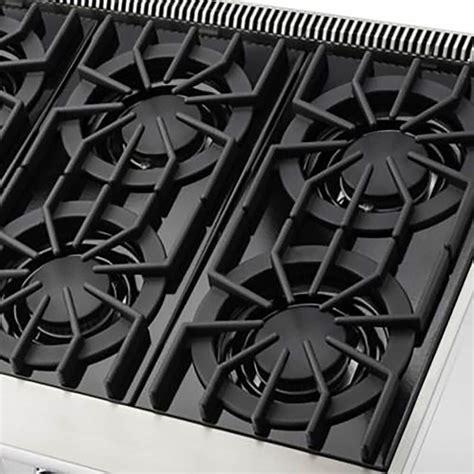 open burner gas range